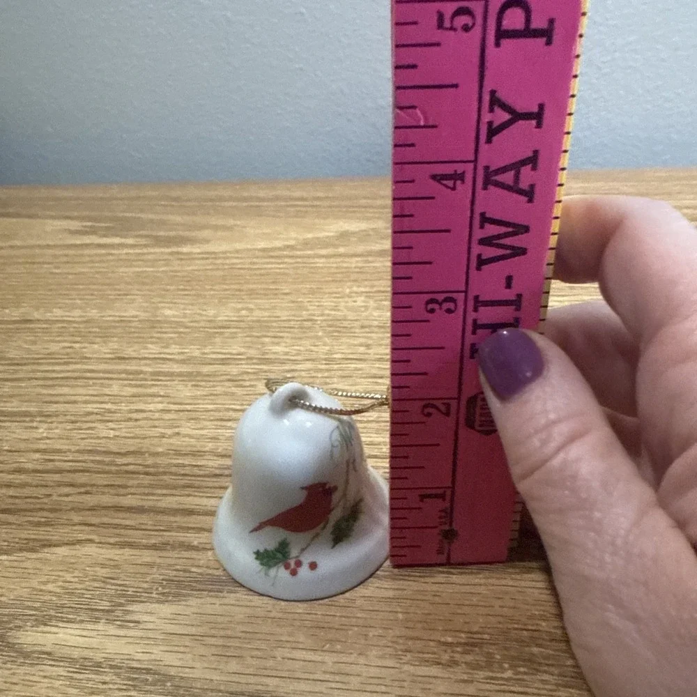 Rare Vintage Gibson‎ Yuletide Treasures Mini Bell HAPPY HOLIDAYS 350R04020